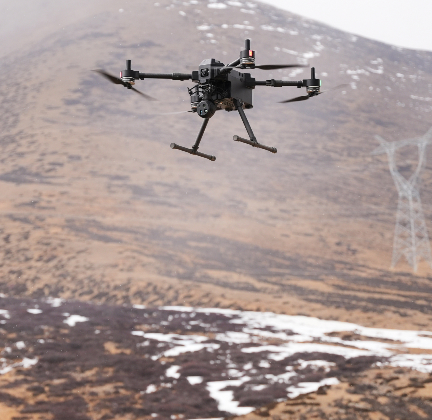 High-Altitude Power Grid Inspection Solution